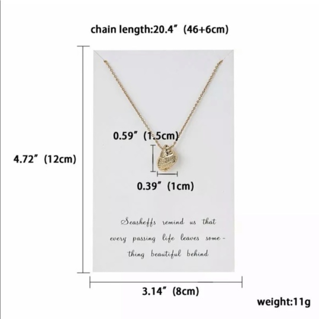 Seashell Gold Necklace